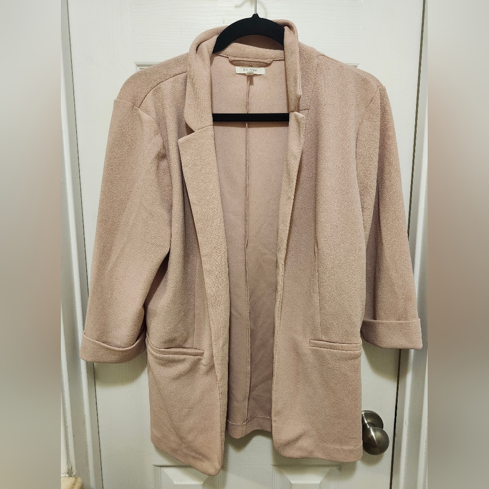 Maurices Blush Open Front Blazer, Large